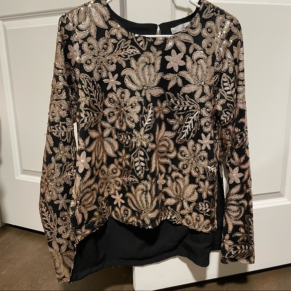 Lovers + Friends Long Sleeve Sequins Blouse - Picture 6 of 6